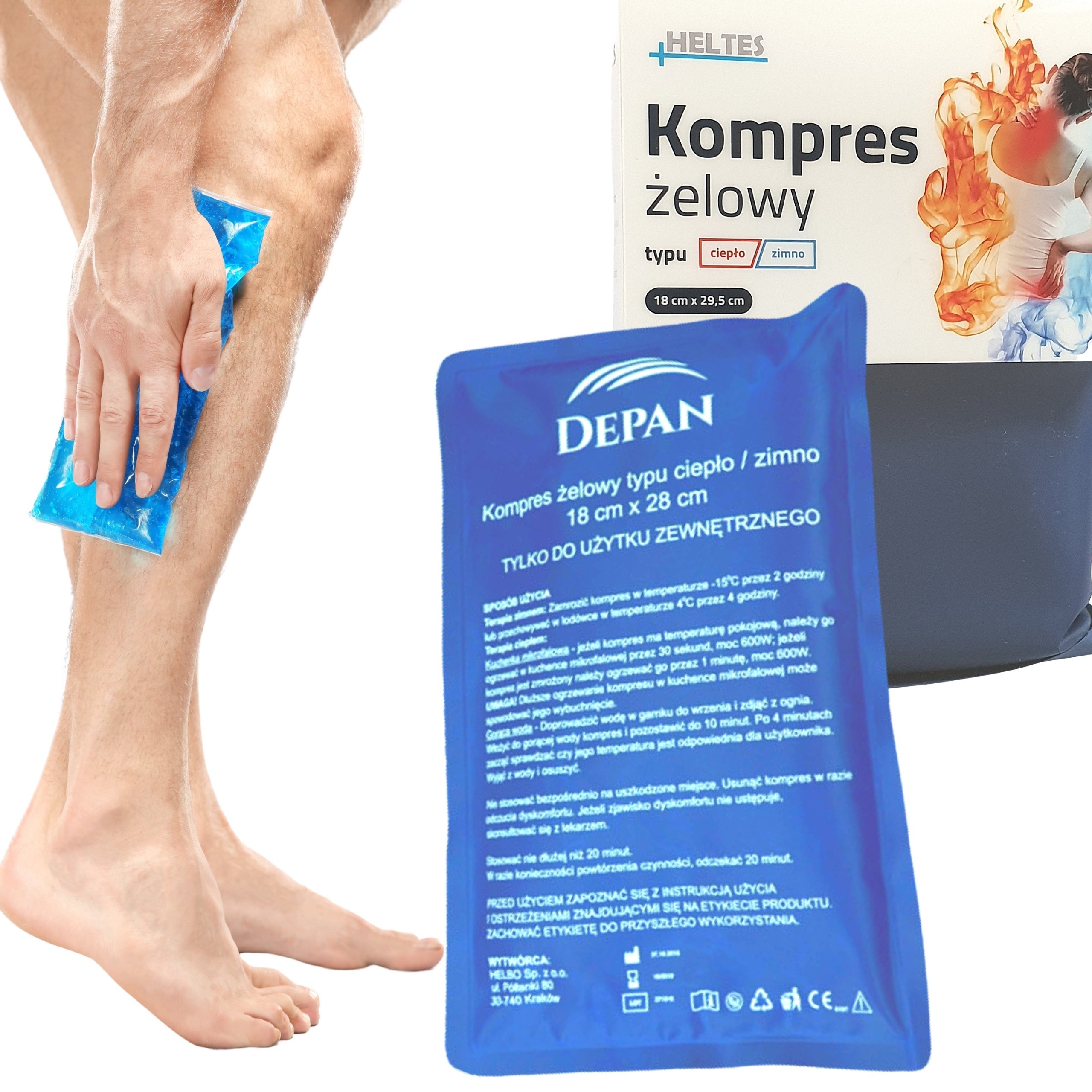 

Bardzo Duży Medyczny Kompres Okład Żelowy Hot Cold