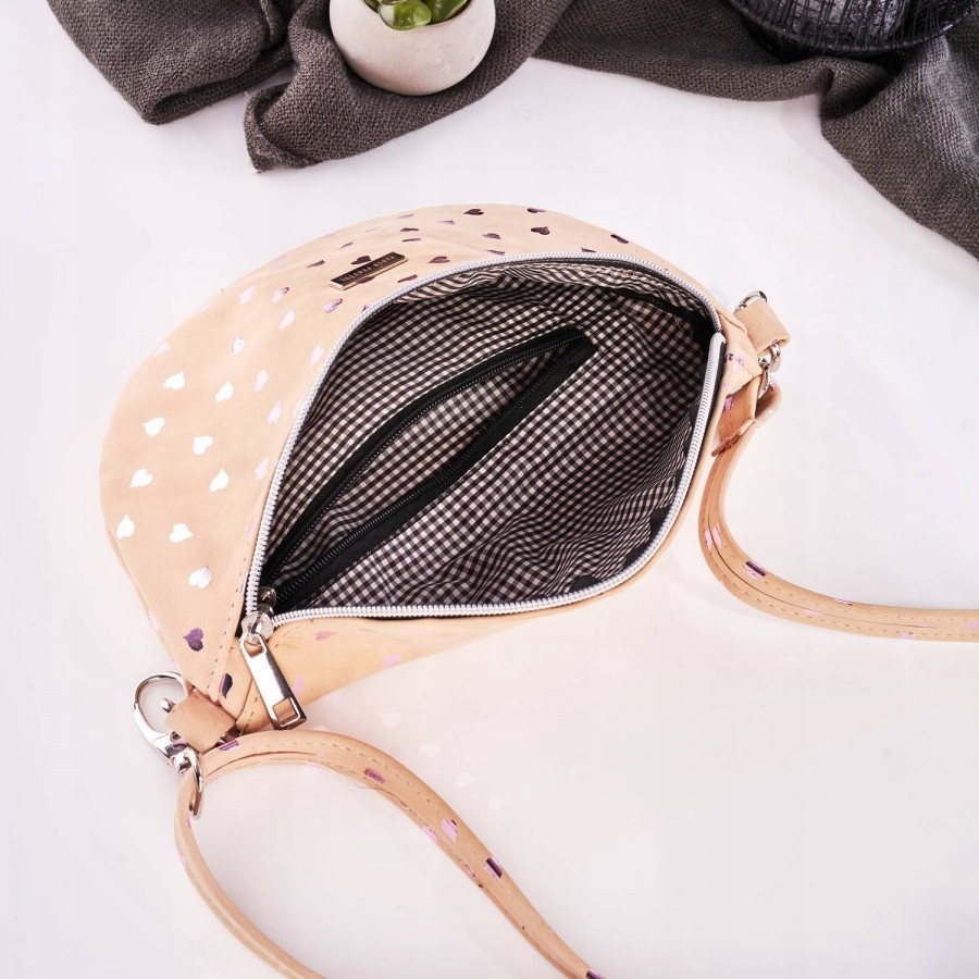 STYLOWA SASZETKA NERKA DAMSKA MODNY DESIGN SKÓRA Szerokość produktu 28 cm