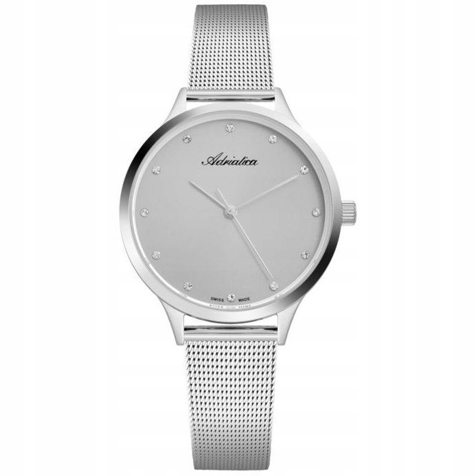 Elegantní dámské hodinky Adriatica s krystaly na ciferníku A3572.5147Q