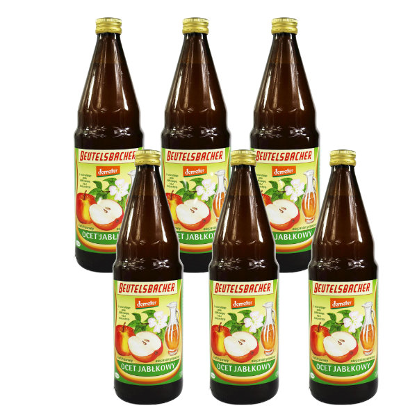 Levně 6 x Jablečný ocet nefiltrovaný Bio 750 ml Beutelsbacher Beutelsbacher