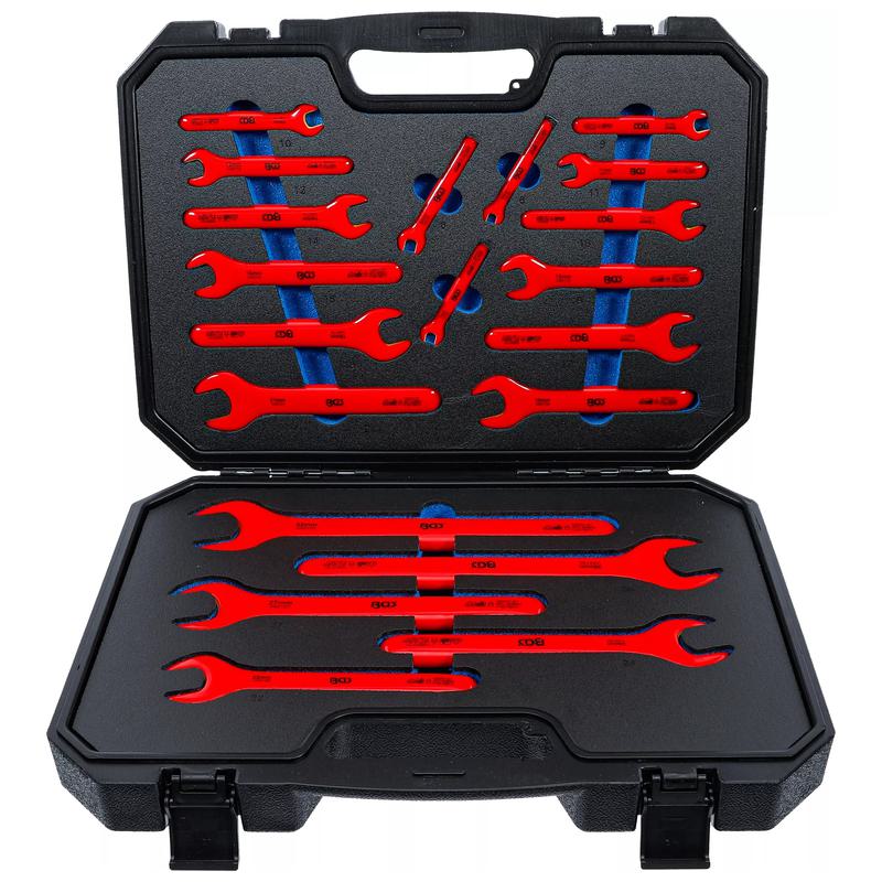 Sada 20 plochých klíčů 6-32 mm izolovaných Vde do 1000 V v kufru Bgs