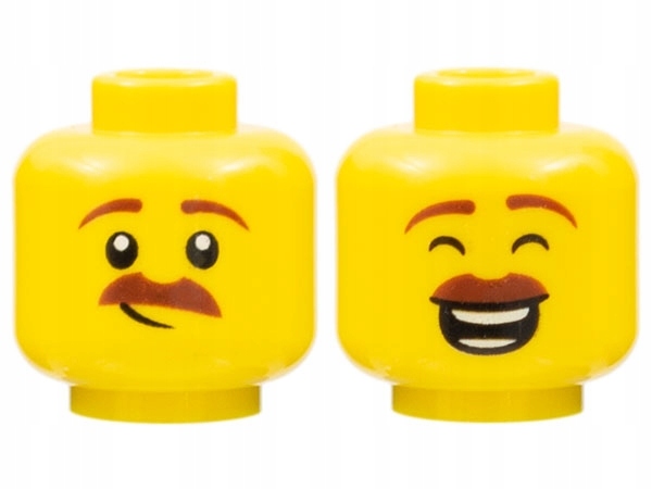 

Lego 3626cpb2148 Głowa Główka Męska Wąsy