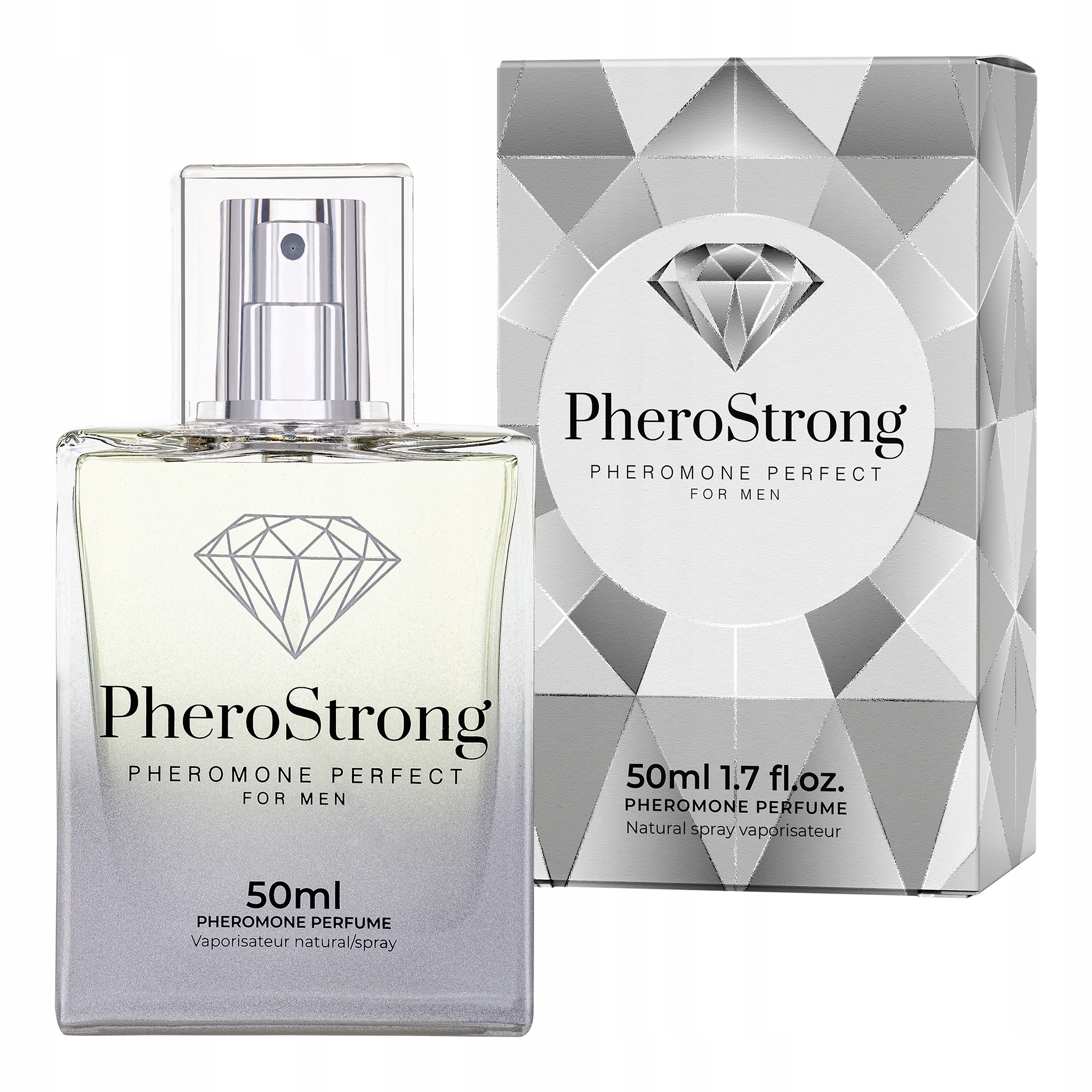 PHERO-STRONG PERFECT PRESTIŻOWE INTENSYWNE PERFUMY Z FEROMONAMI MĘSKIE 50ML Kod producenta PWPSM50ML
