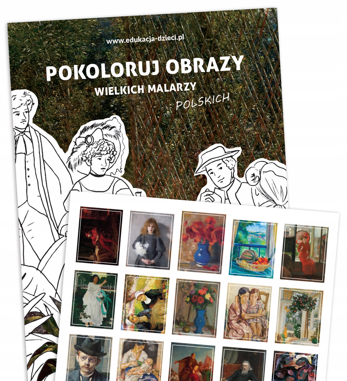 

Pokoloruj obrazy Polskich malarzy Z Naklejkami