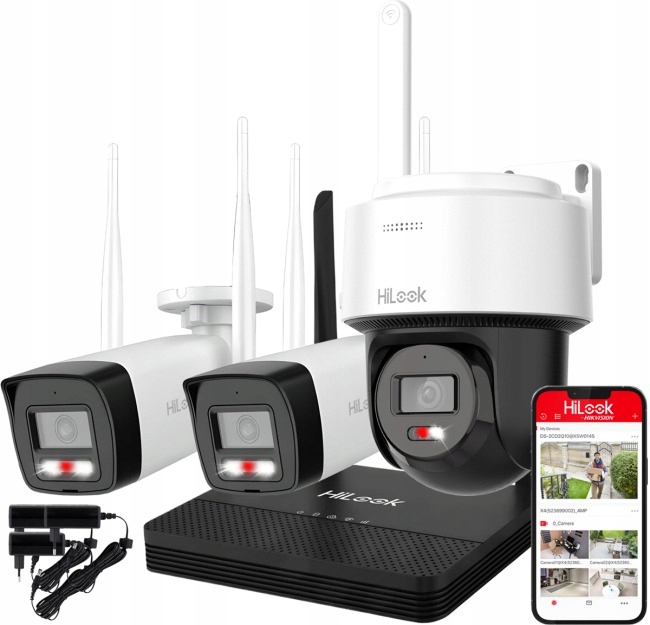 Sada monitorovacej kamery WiFi 2x WIFICAM-B4 1x WIFICAM-PT4 WIFIKIT-B4-4CH