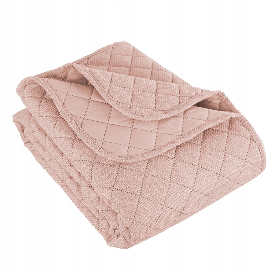 Dekorativní přehoz Molly 220 x 240 cm, prošívaný, pudrová růžová