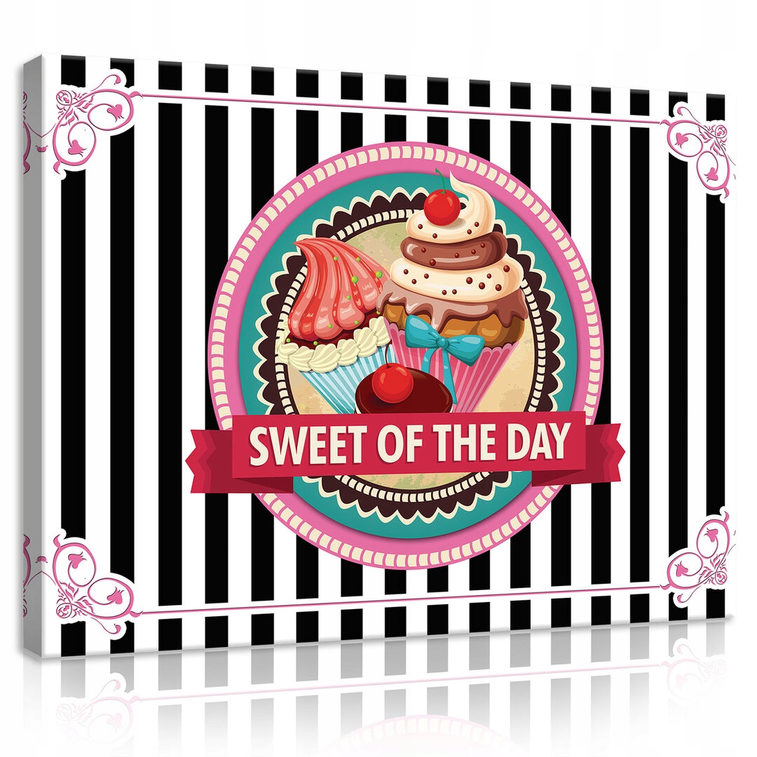 Obraz 80x60 Sladkosti muffiny dezert svátek retro cukrárna dobroty