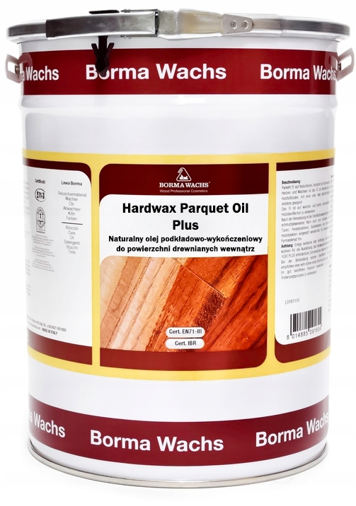 Olej Na Parkety, Podlahové Lišty, Dvere, Okná Bezfarebný, Matný Borma Wachs 5 L