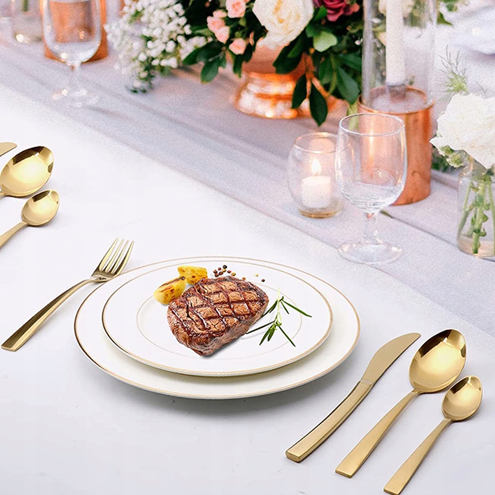 KOMPLET SZTUĆCÓW 24 EL ZESTAW 6 OSÓB STAL PUDEŁKO Liczba elementów w zestawie 24