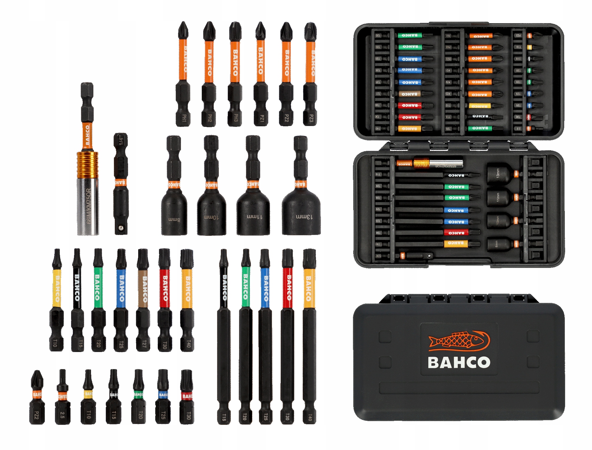 Zestaw Bitów Udarowych Do Wkrętarki 40el Bahco 66IM/40C-1