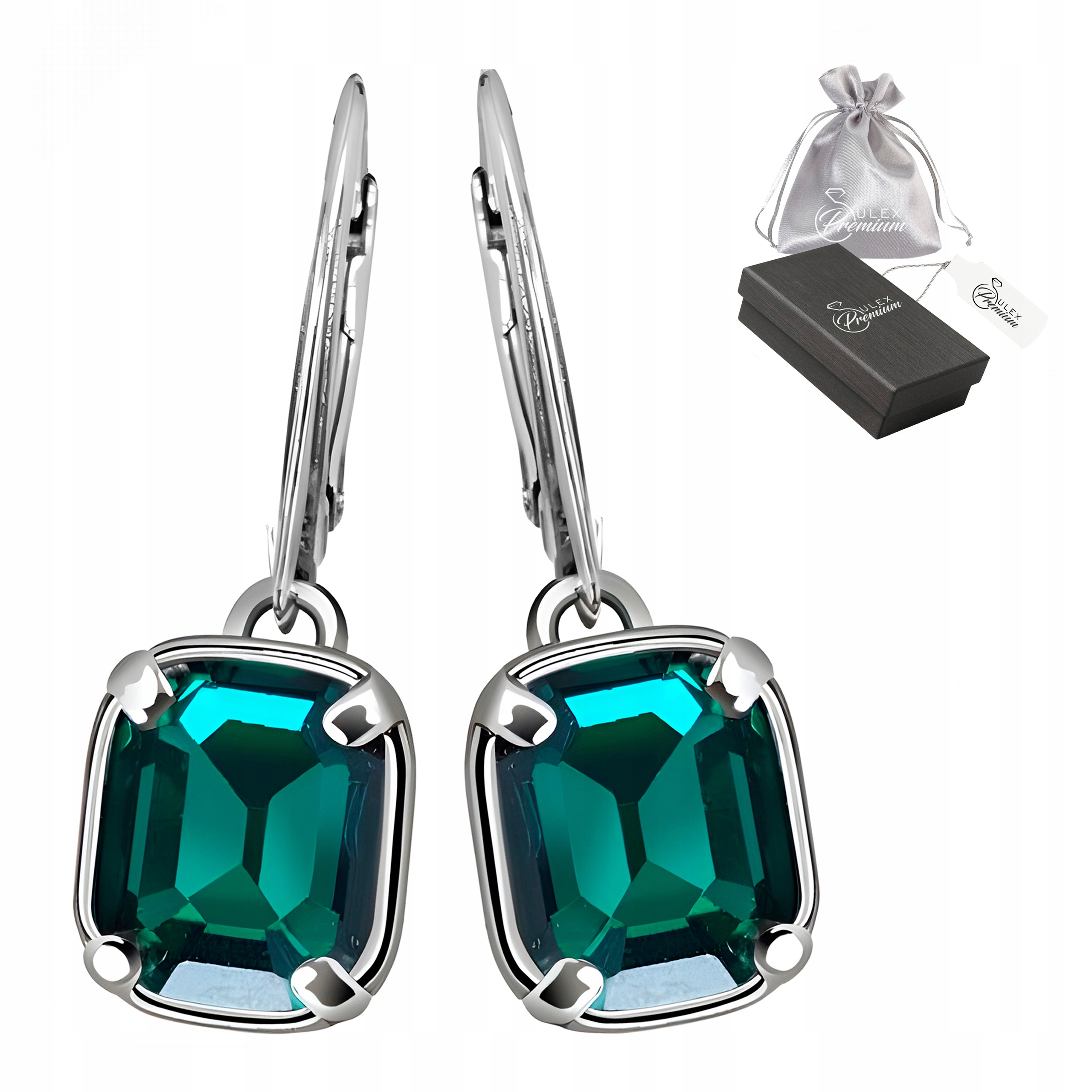 Náušnice stříbro 925 Elegantní Náušnice s křišťálem pro ni