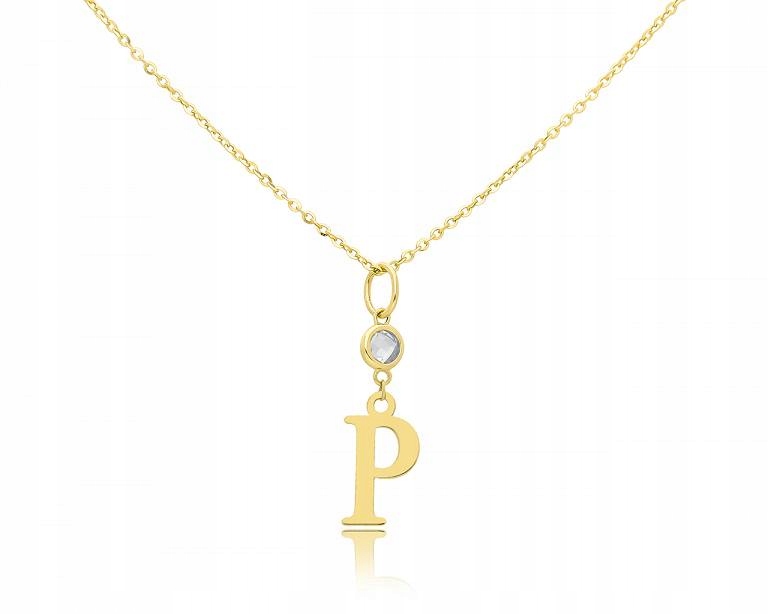 Zlatý řetízek s písmenem P pr.585