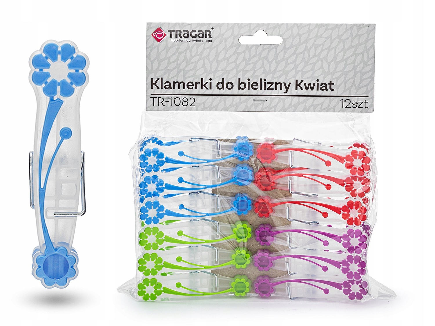 

Klamerki do bielizny spinacze plastikowe 12szt