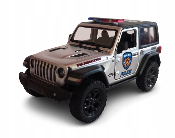 

Model Metal 1:34 Kinsmart Jeep Wrangler Policja
