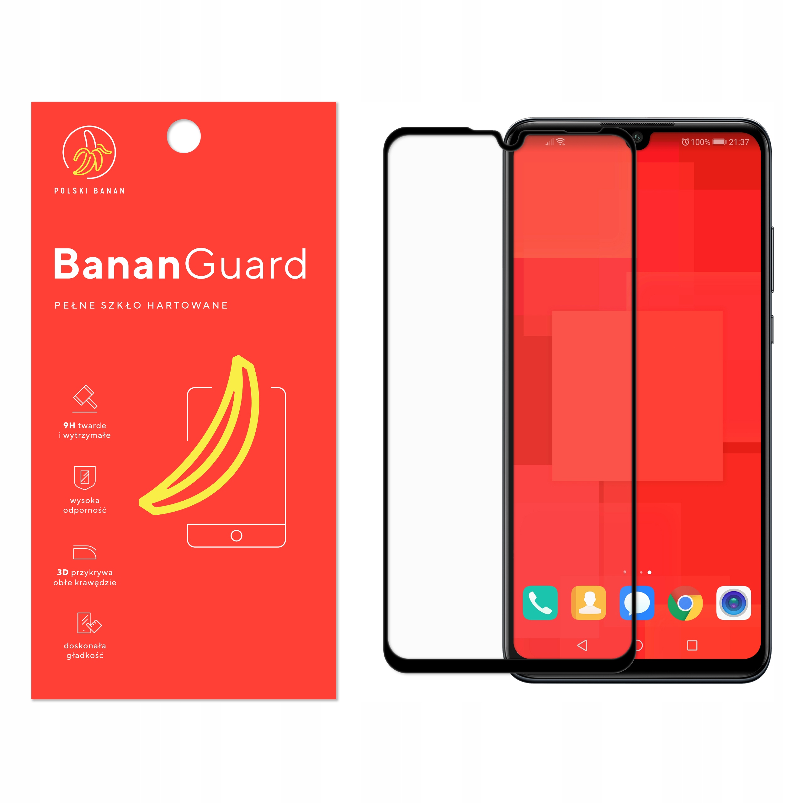 

Szkło Hartowane 3D Polski Banan do Huawei P30 Lite