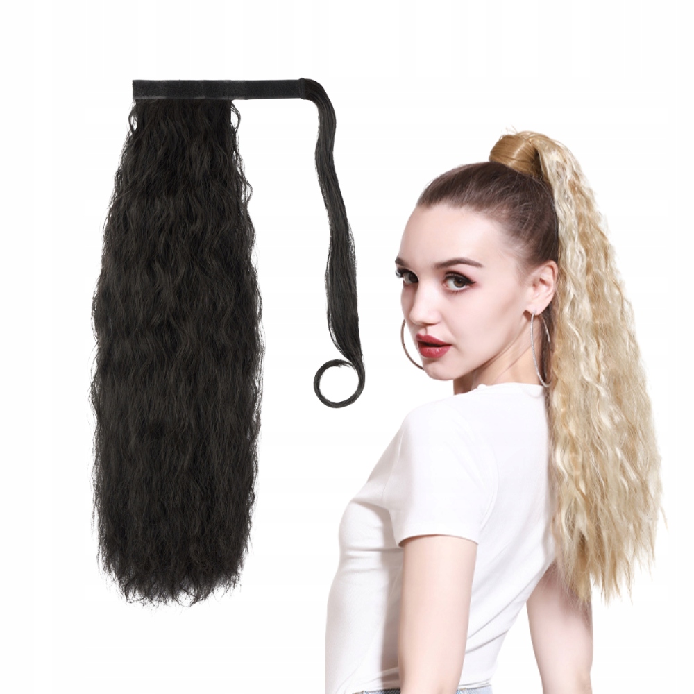 

Kucyk doczepiany 60 cm karbowany afro loki #2 brąz