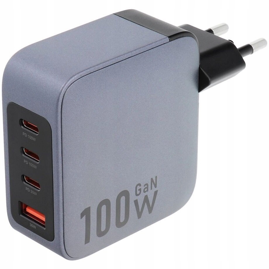 Univerzální síťová nabíječka 3x Usb-c Usb GaN 100W Forcell