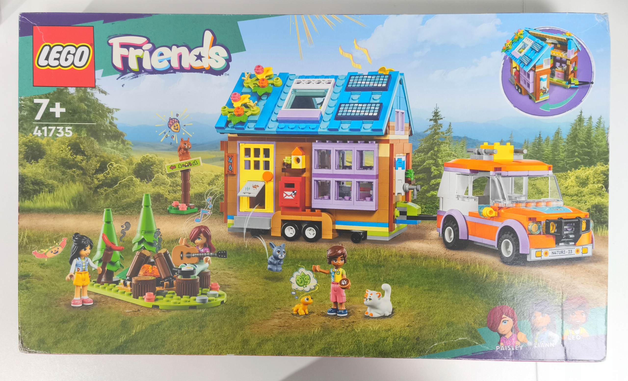 Lego Friends mobilny domek na kółkach z samochodem 41735 Nowy P243