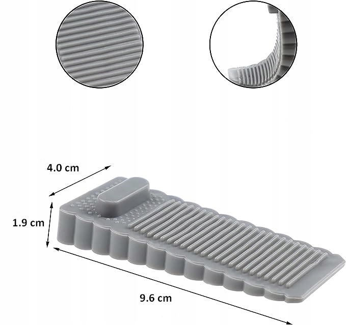 1x KLIN DO DRZWI ODBOJNIK STOPER DRZWIOWY SZARY Kod producenta B009_1
