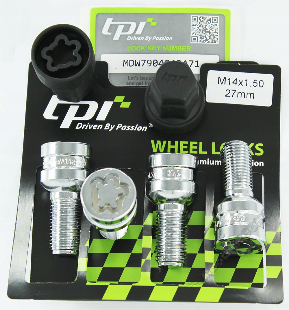 TPI SRUBY ZABEZPIECZAJACE 14x1 5x27 kula Audi VW Producent code SN0151