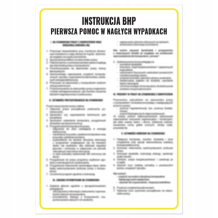 

Instrukcja Bhp Pierwsza Pomoc W Naglych Wypadkach