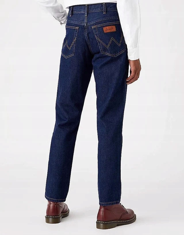 Męskie spodnie jeansowe proste Wrangler Texas Darkstone W12105009 32/30
