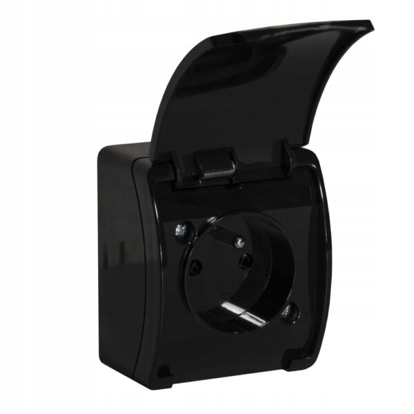 

ViPlast Koala gniazdo poj IP44 czarny 161-05