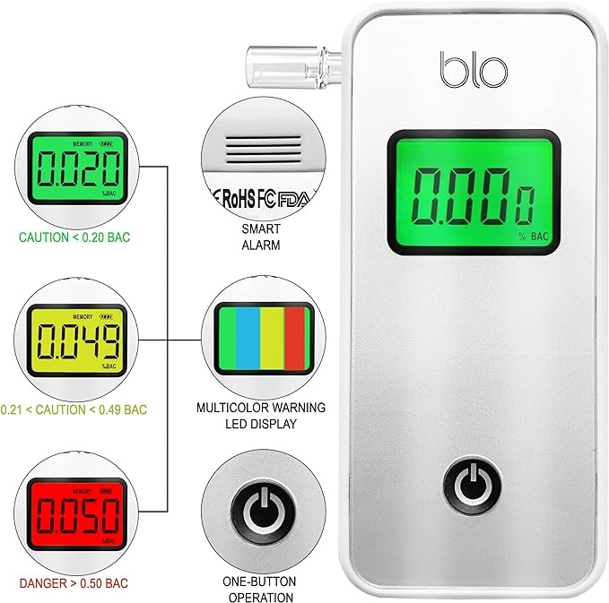ALARM SZYBKI I DOKŁADNY Odczyt PROFESJONALNY ROZMIAR KIESZONKOWY ekran LCD Model ALARM SZYBKI