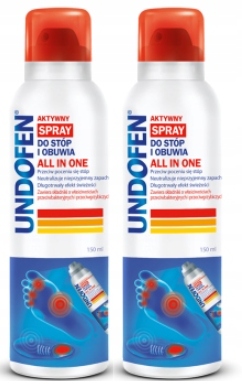 UNDOFEN ALL IN ONE Spray do stóp GRZYBICA 2 x 150 ml