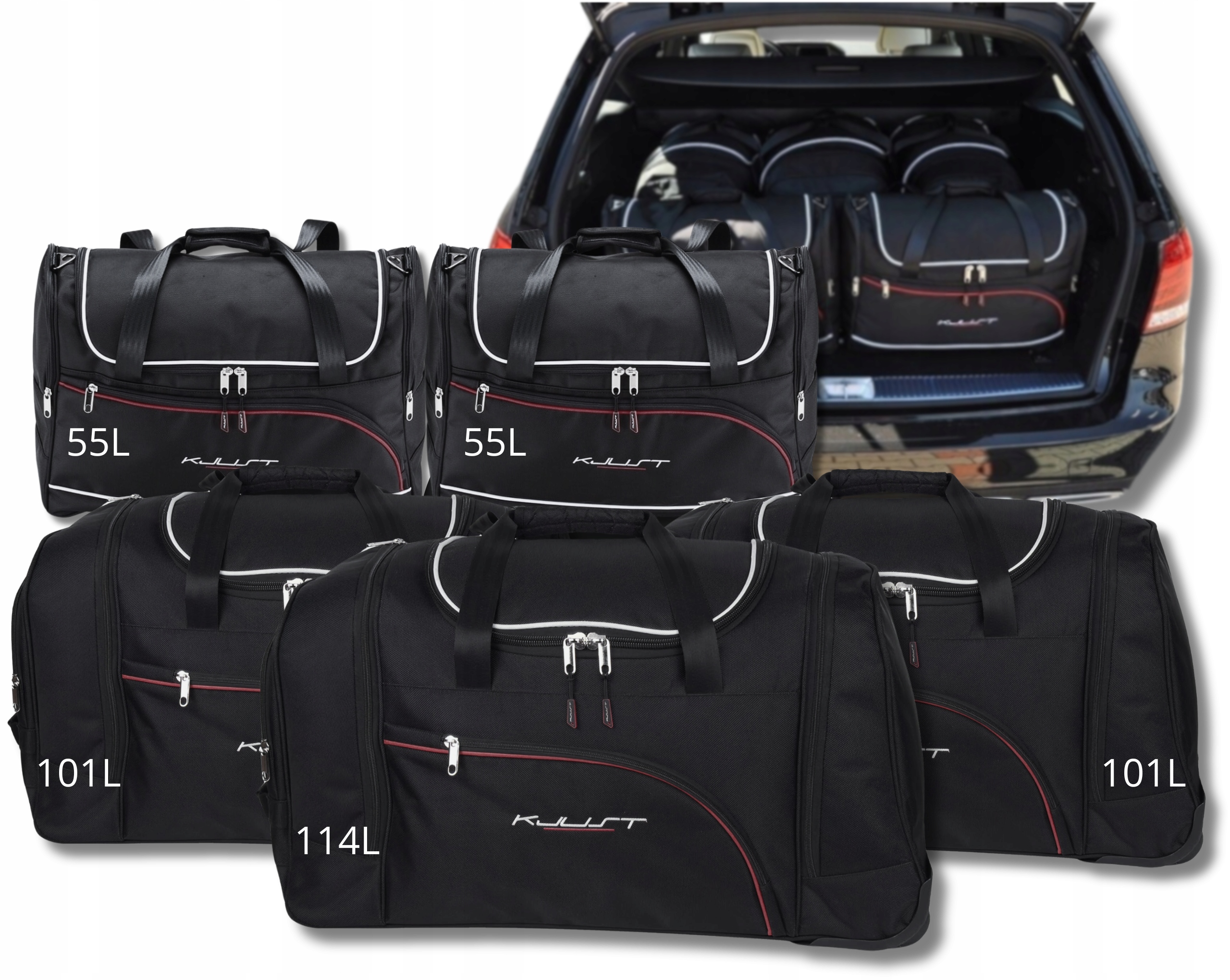 Cestovná Taška Do Kufra Mercedes-benz E Kombi 2009-2016 5 ks
