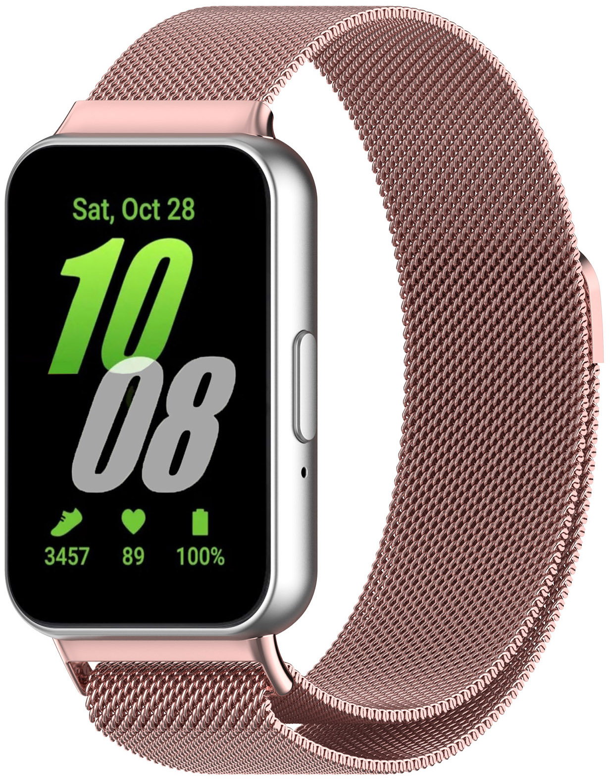 Pasek Bransoleta Stalowa Do Samsung Galaxy Fit 3 SM-R390 Różowy
