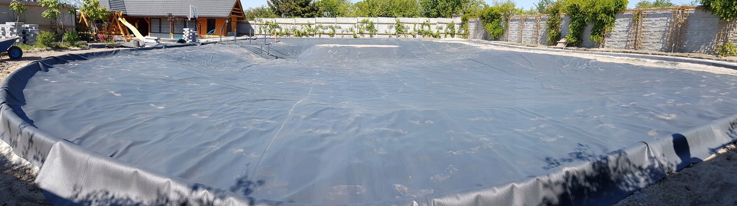 ZESTAW FOLIA PVC PCV 1,2mm + GEOWŁOKNINA 2MM 200G Materiał PVC