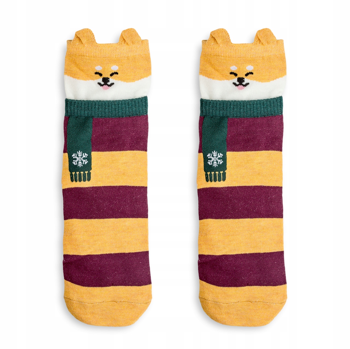 

Skarpetki pomarańczowe zwierzak lisek unisex