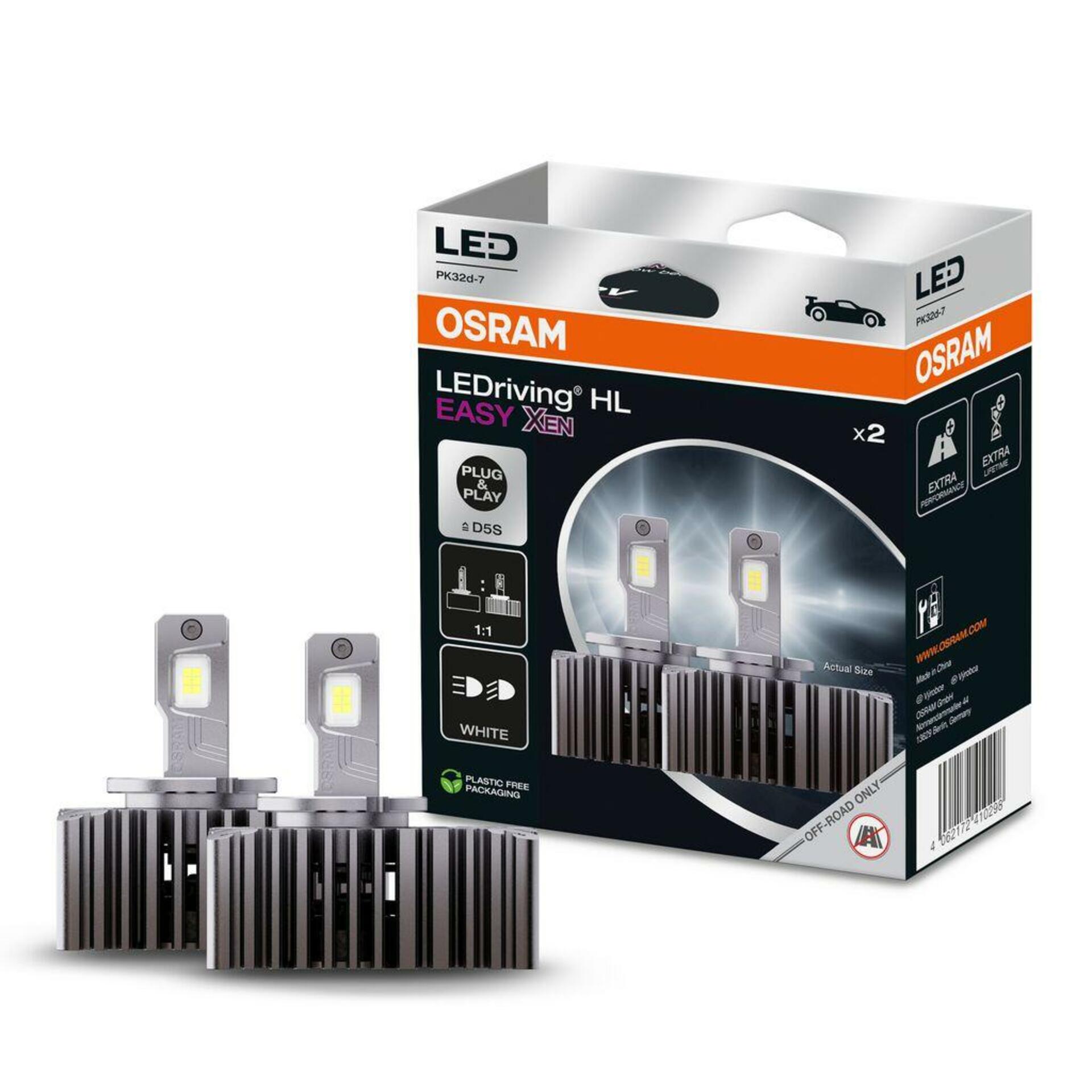 Osram LEDriving Hl Easy D5S 50W 6000K biela Led žiarovka, 2ks, PK32d-7