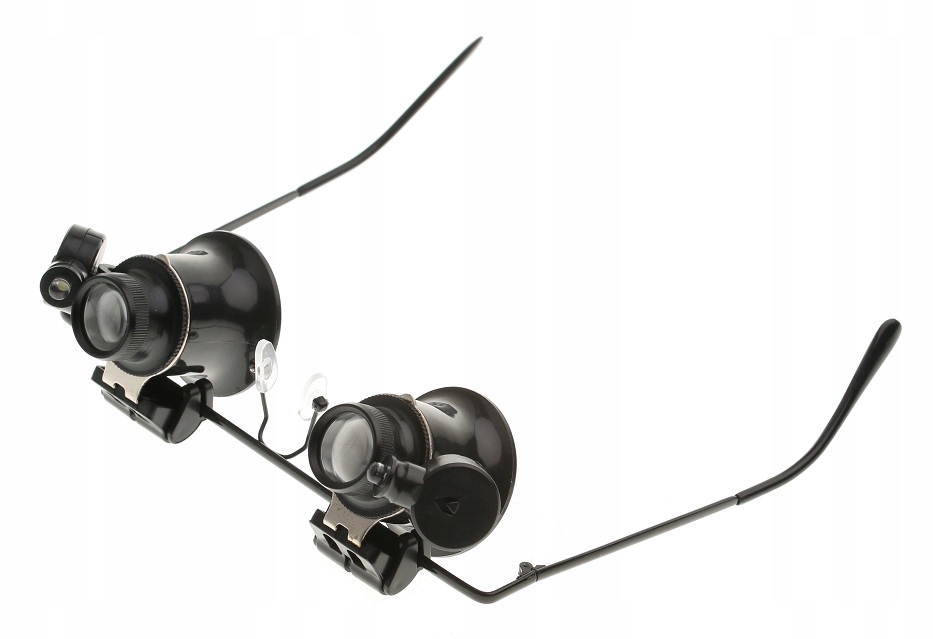 OKULARY ZEGARMISTRZOWSKIE LUPA LED POWIĘKSZAJĄCE