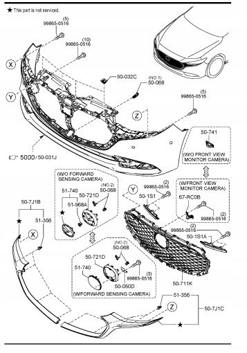 EMBLEMAT RADAR LOGO MAZDA CX-30 DM 2019r- MAZDA 3 BP 2019r- NOWY OE Marka Mazda