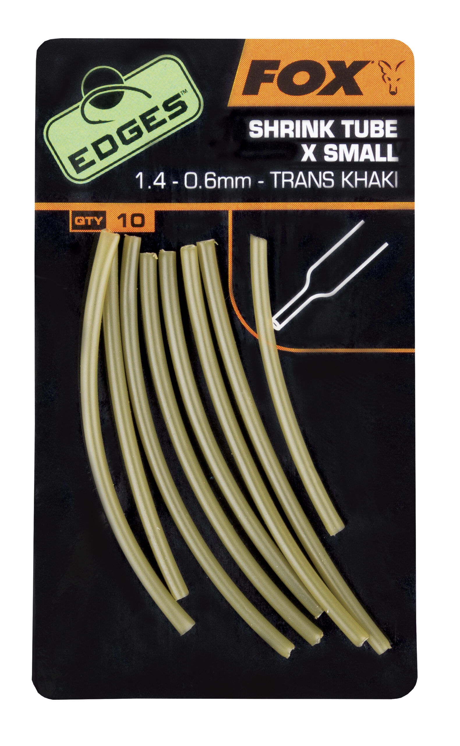 Fox Edges Shrink Tube X Small 1.4-0.6mm khaki CAC4