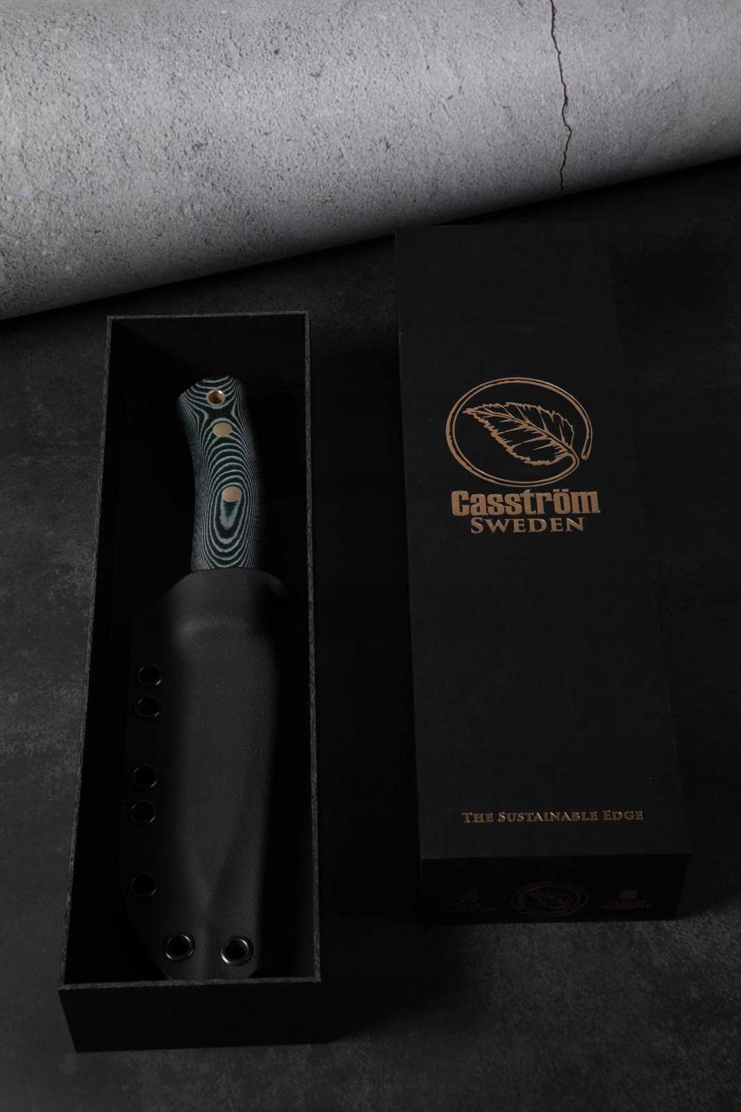 Casstrom Nůž No.10 Sfk Green Micarta Sleipner Kydex bushcraft