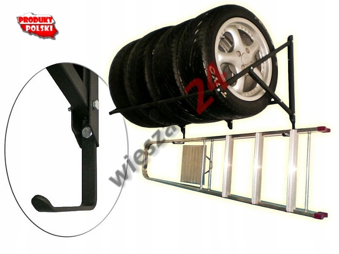 Wieszak na opony SW4A Wieszaki24 Material metal