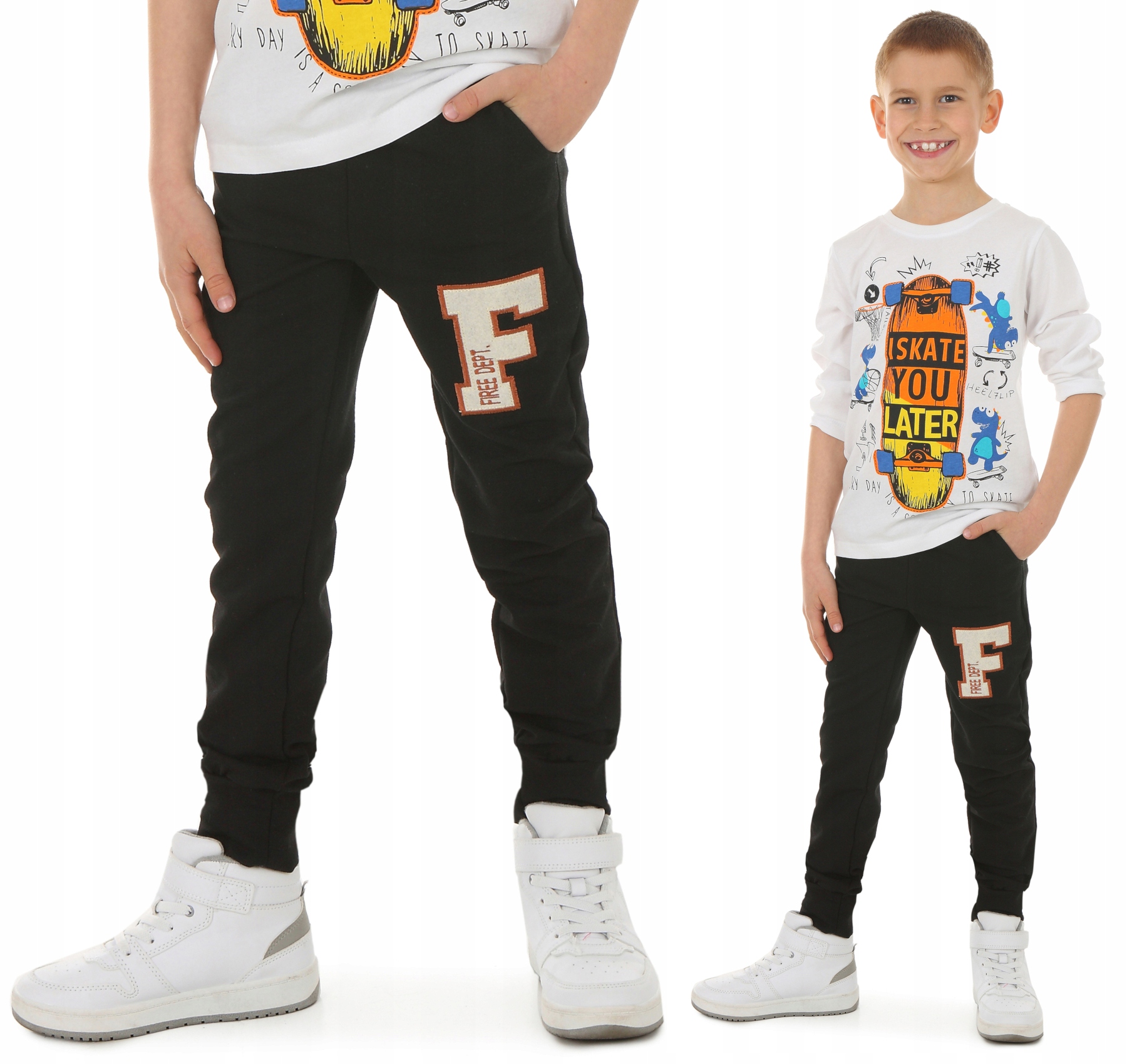 

Spodnie dresowe, Haft 146 Czarny