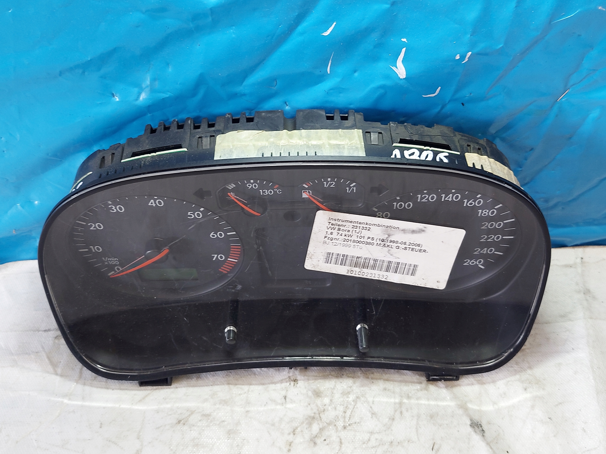 dials clock VW BORA 1.6 B 1J0919861D