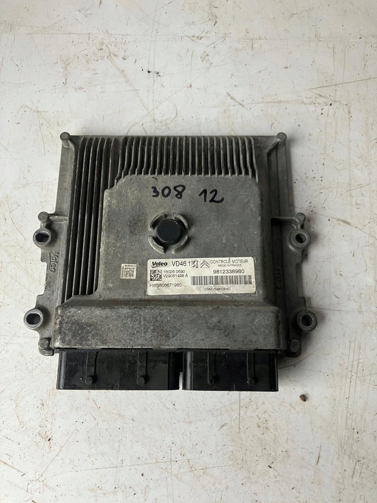 computer control unit of the engine 1.2 THP 9812338980 9806671980