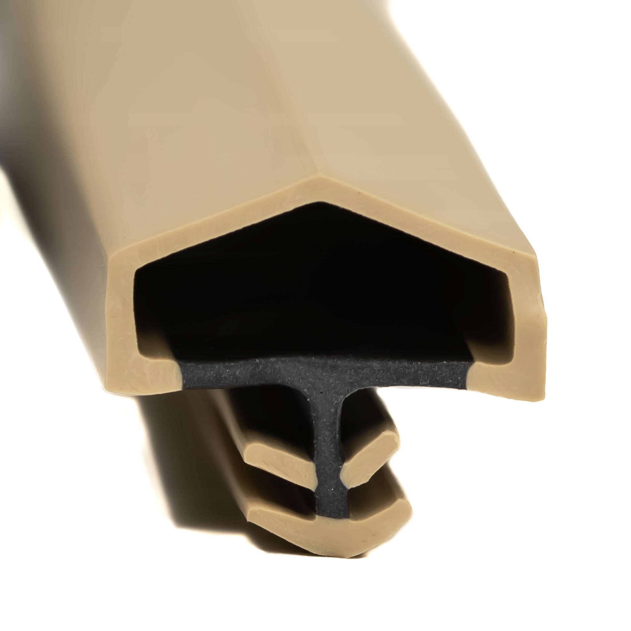 USZCZELKA DO DRZWI WEWNĘTRZNYCH DREWNIANYCH MDF DRE Z PRZYLGĄ BEŻOWA Kolor beżowy