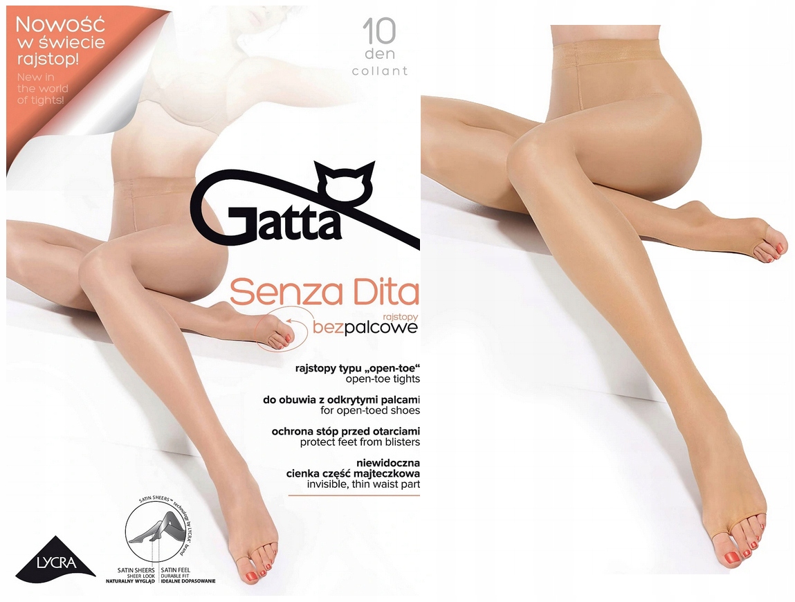 

Gatta Rajstopy Bezpalcowe Senza Dita Daino 4-L