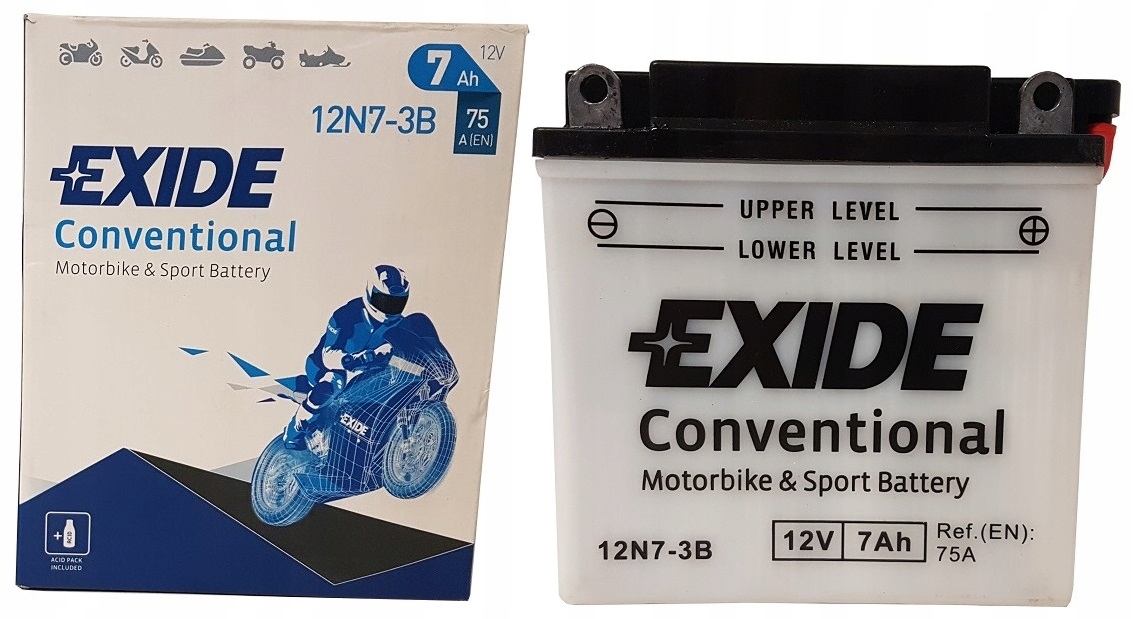 Аккумулятор Exide 12n7-3B 12V 7Ah 75A