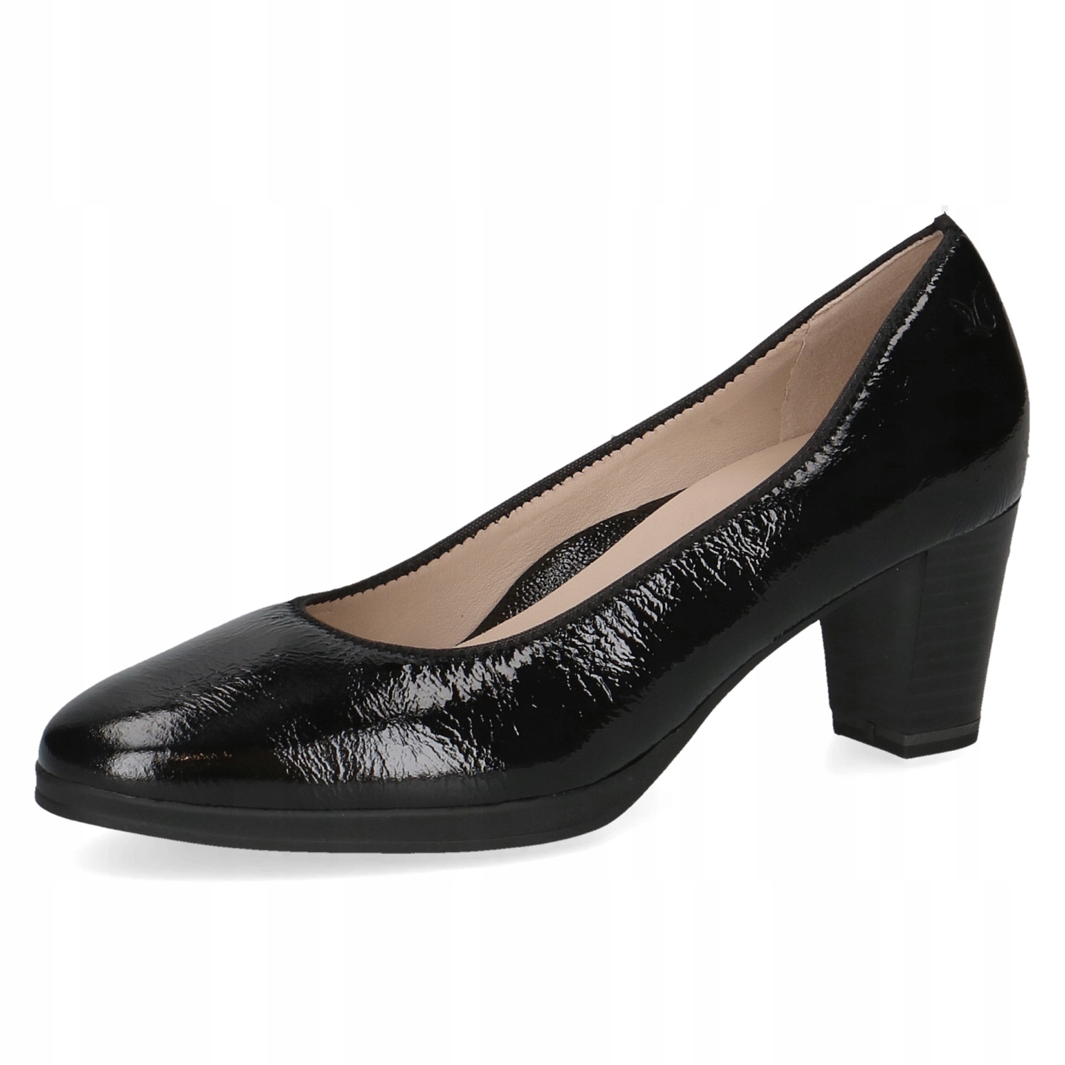 Caprice 22400-43 Černé Lakované Naplakové Nafukované Vel. 38,5