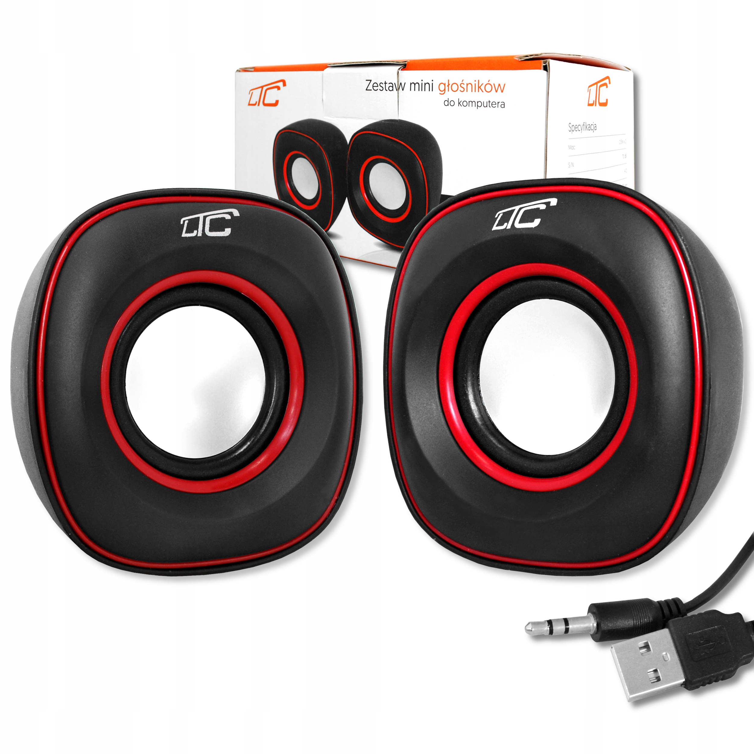 

Zestaw Mini Głośników Komputerowych 2.0 Ltc Usb