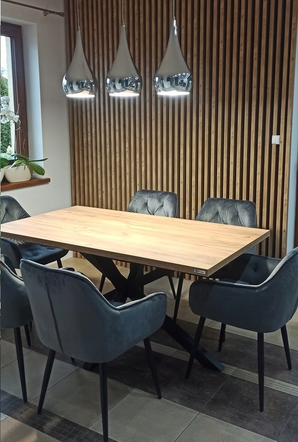 Stół rozkładany do jadalni 200/300 x 100 cm kuchenny do salonu LOFT Pająk Kolekcja loft