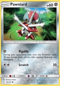 Pokemon Tcg Metal Pawniard (teu 104) Stan Excellent