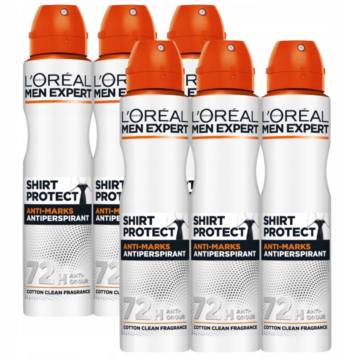 L'Oréal Men Expert Shirt Protect Antiperspirant sprej pro muže 6 x 250 ml